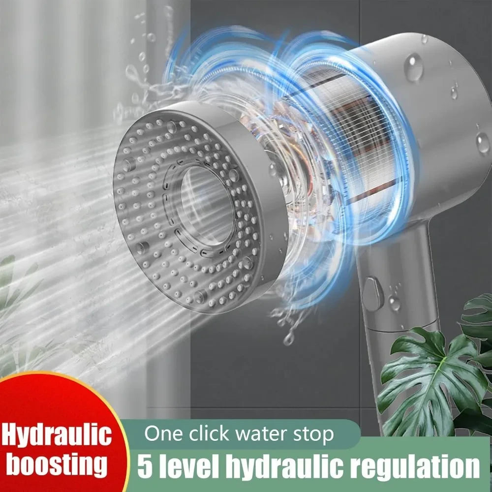 Filtered Five-Mode Handheld Showerhead