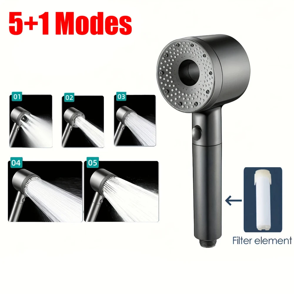 Filtered Five-Mode Handheld Showerhead