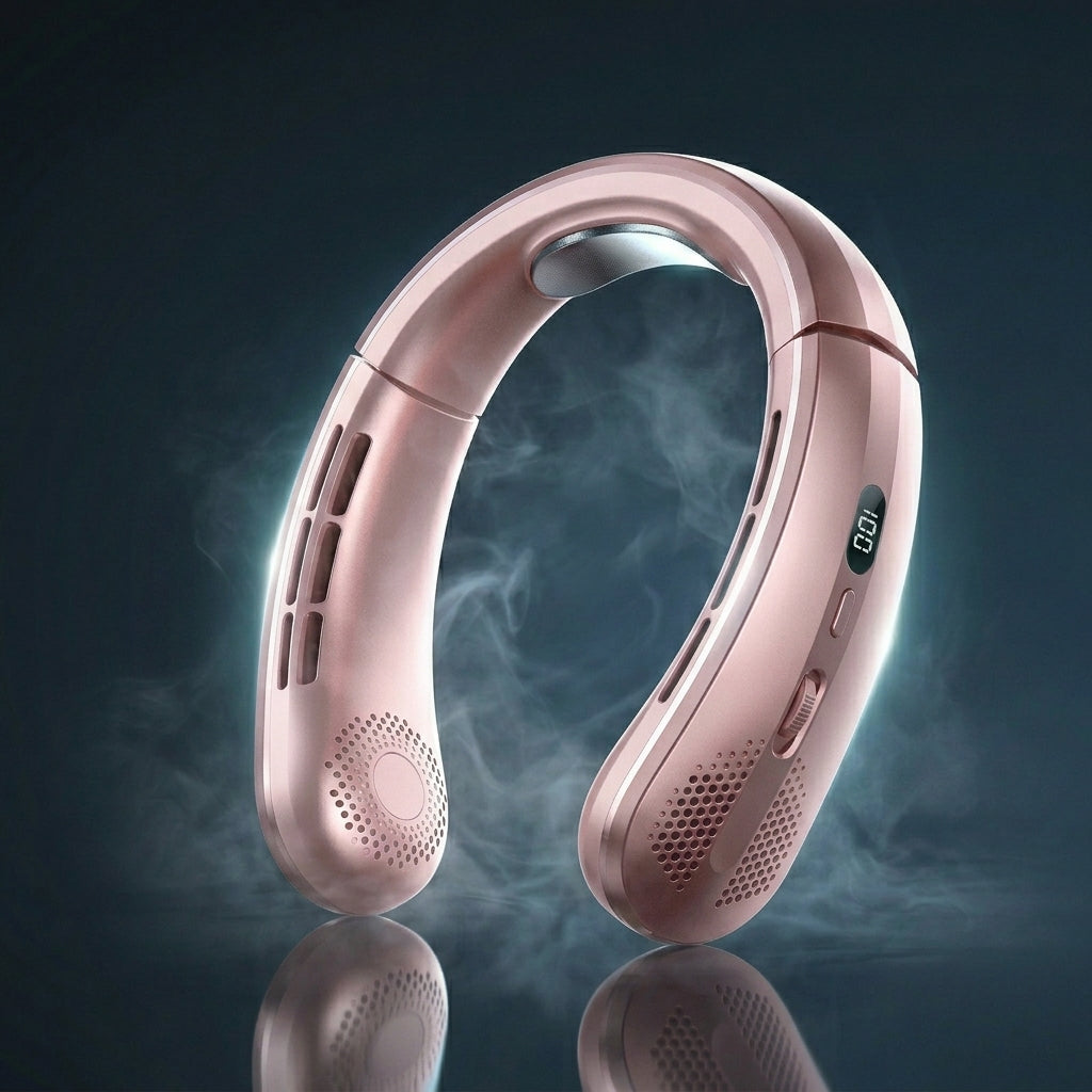Airlyx Wearable Neck Fan — Bladeless, 8000mAh, 9-Hour Cooling